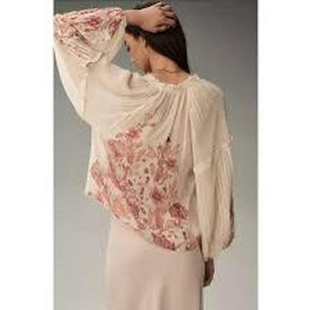 Anthropologie x Florence Balducci Delicate Pintuck Blouse - Picture 2 of 5